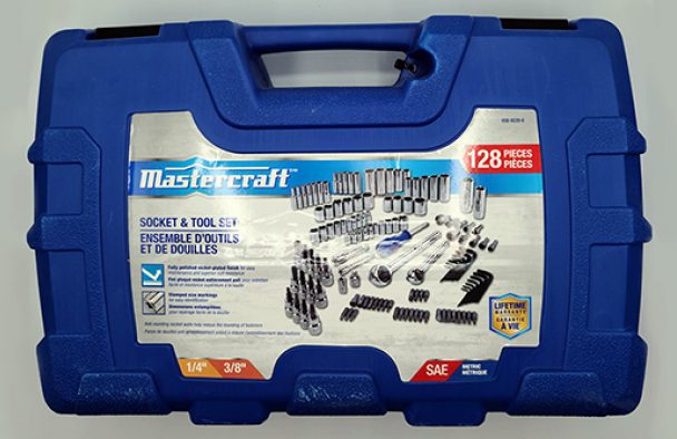 a wrench and socket set.